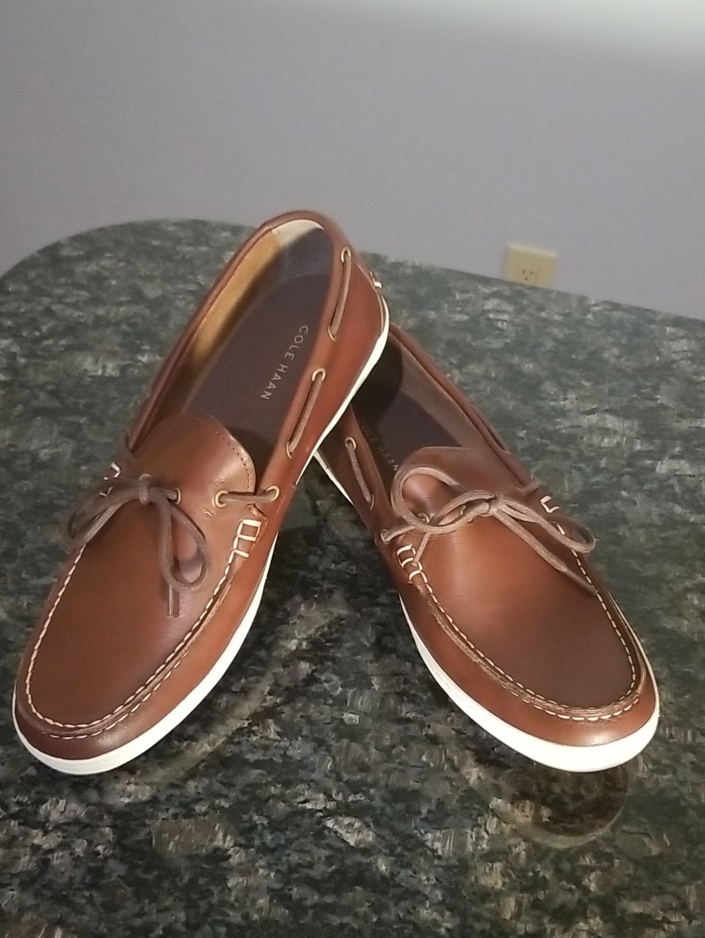 Cole Hahn Brown Leather Loafers - Picture 5 of 15